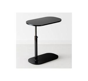 Mesa de Noche Ajustable en C para Cama y Sofá - Negro