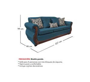 Living Con Resorte Estructural 9 Cuerpos 4+3+1+1 Gran Santi Chenille X