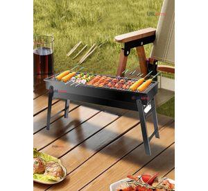 Mini Parrillera De Carb贸n Plegable Port谩til Acero