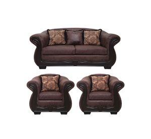 Living Con Resorte Estructural 5 Cuerpos 3+1+1 Grand Búfalo Envejecido Versión PREMIUM