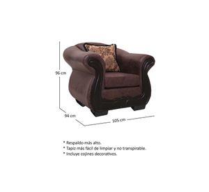 Living Con Resorte Estructural 5 Cuerpos 3+1+1 Grand Búfalo Envejecido Versión PREMIUM
