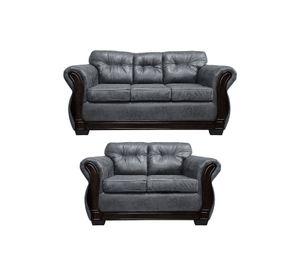 Living Con Respaldo Confortable 5 Personas Taurus 3+2 Envejecido