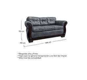 Living Con Respaldo Confortable 5 Personas Taurus 3+2 Envejecido