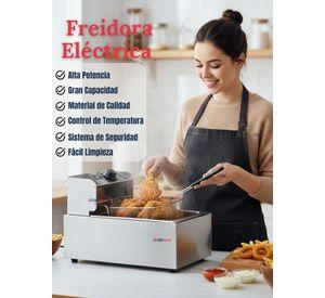 Freidora Aceite Eléctrica 5 Litros 2000W Acero Inoxidable