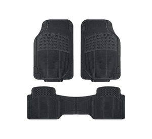 Kit 3 Piezas Alfombra Piso de Goma Antideslizantes para Auto Universal