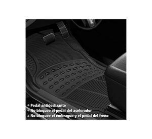 Kit 3 Piezas Alfombra Piso de Goma Antideslizantes para Auto Universal