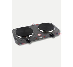 Cocina Eléctrica 2 Platos Cocinilla Portátil 2000W de Potencia