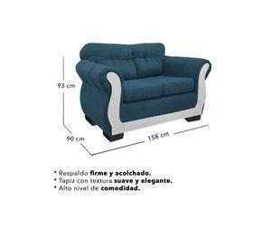 Living Con Resorte Estructural 5 Cuerpos 3+2 Taurus Chenille Premium Edición Limitada