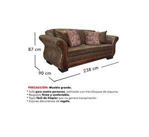 Living Con Resorte Estructural 7 Cuerpos 4+3 Finis Envejecido X