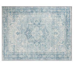 Alfombra Vintage azul 60x90 cm