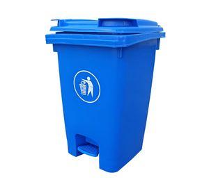 Contenedor basura azul 60 litros