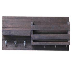 Percha con repisa/ganchos 41.9x21.1x8.8 cm
