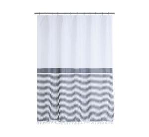 Cortina baño poliéster Líneas 180x180 cm