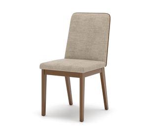 Silla tela Cacao crema/caramelo 2 un.