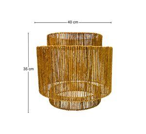 Lámpara colgar 40 W E27 1 Luz LED Beige Natural
