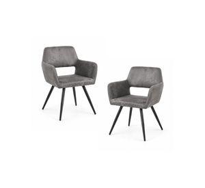 Pack 2 Sitial Mindy Poltrona Vintage con Asiento Ecocuero