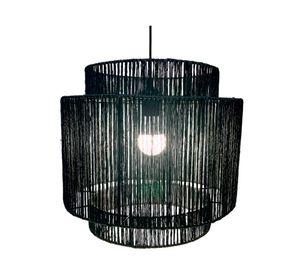 Lámpara colgante P001 negro 40W E27 1 Luz LED