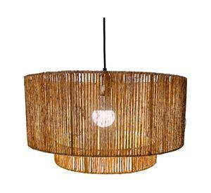 Lámpara colgante P001 beige natural 40 W E27 1 Luz LED