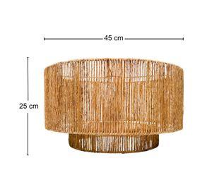 Lámpara colgante P001 beige natural 40 W E27 1 Luz LED