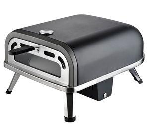 Horno pizza giratorio automático VPO-12GA negro/plata