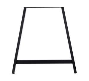Pata trapezoide negro mate 7.5x70 x71 cm