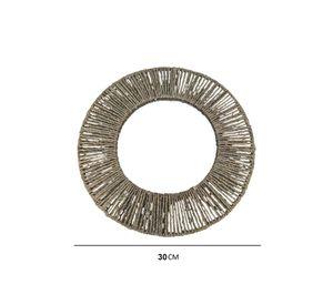 Espejo Fibra natural 30 cm