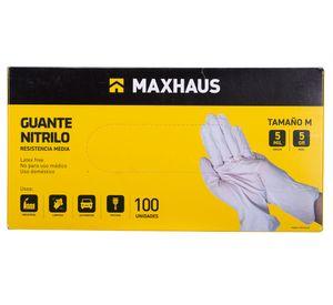 Guante nitrilo M blanco 100 unidades
