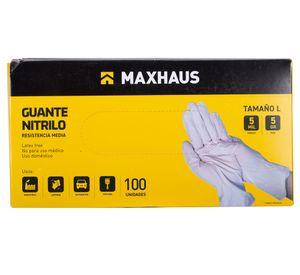 Guante nitrilo L blanco 100 unidades