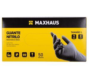 Guante nitrilo L negro 50 unidades