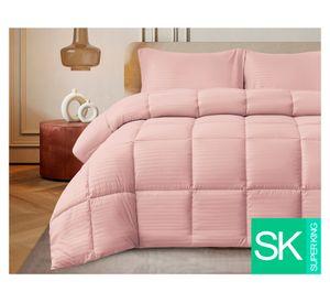 Plumón Embossed rosado Súper King