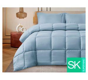 Plumón Embossed celeste Súper King