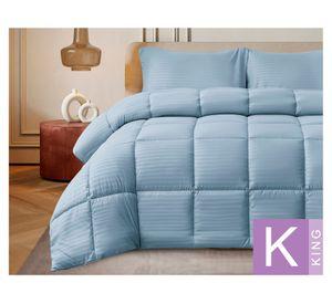Plumón Embossed celeste King