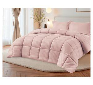 Plumón Embossed rosado King