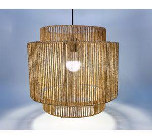 Lámpara colgante 40 W E27 2 Luces LED L1000-3 beige natural