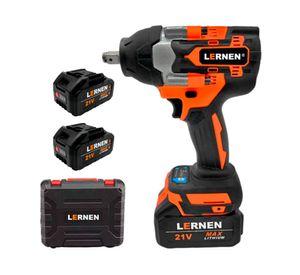 Llave impacto inalámbrica 1/2" 700 Nm 21V + 2 baterías + accesorios