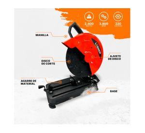 Tronzadora de metal 2.400W negro