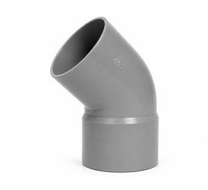 Codo sanitario gris 75x45 mm