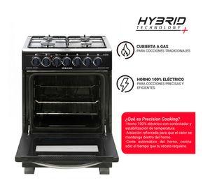 Cocina híbrida CH-600NG 4 quemadores gas licuado