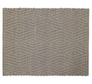 Alfombra Tejida trama café 60x90 cm