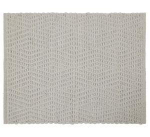 Alfombra Tejida trama gris 60x90 cm
