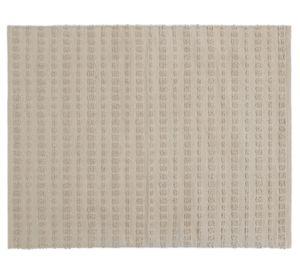 Alfombra Líneas textura crema 60x90 cm