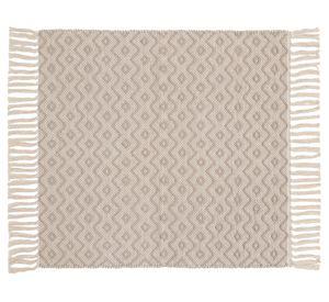 Alfombra Relieve geo crudo 60x90 cm