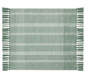 Alfombra Tejida verde 60x90 cm