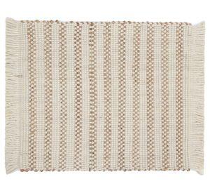 Alfombra Textura flecos 60x90 cm