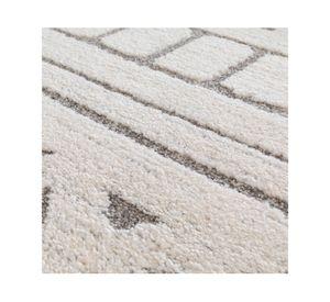 Alfombra Navarra 60x115 cm crema/gris