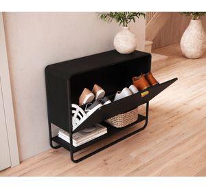 Zapatero Organizador Luna negro 75x93x30.3 cm