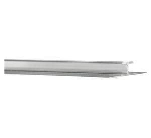 Perfil H plateado 1x2x250 cm