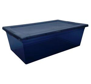 Caja organizadora Mybox azul polipropileno 6 litros