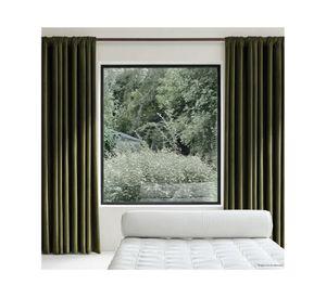 Cortina verde poliéster 140x240 cm