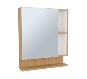 Botiquín Chloe fresno/blanco 55x29x194 cm